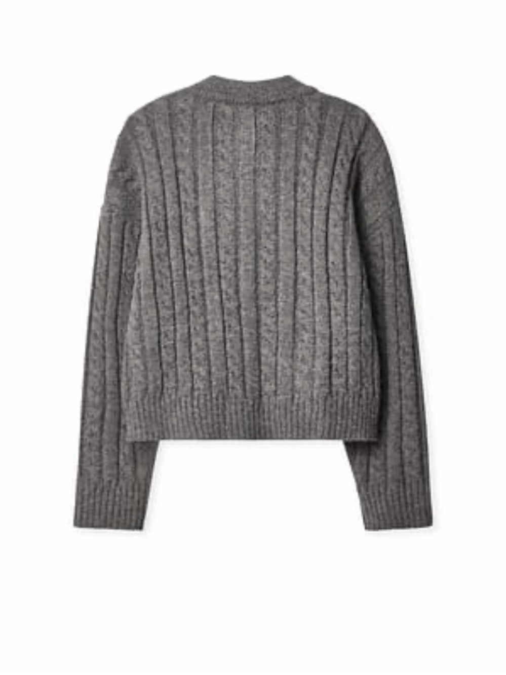NAKD X Chloe Monchamp Ribbed Turtleneck Sweater Grey Jumper Sz M NEW
